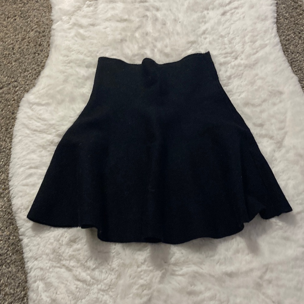 💕Zara knit dark navy (almost black) skirt - Picture 2 of 3